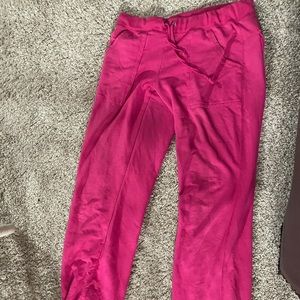 Pink sweatpants